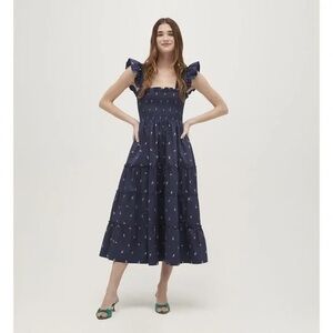 NWOT Hill House Ellie Nap Dress in Navy Petite Fleur